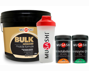 MUSASHI LEAN STACK PROTEINA BULK+CARNITINA+FAT METABOLISER+COQ10